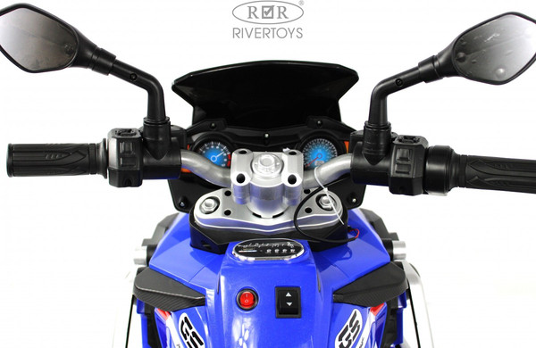 Изображение товара Детский мотоцикл RiverToys М009БХ (синий)