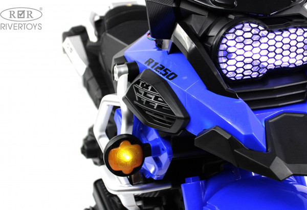 Изображение товара Детский мотоцикл RiverToys М009БХ (синий)