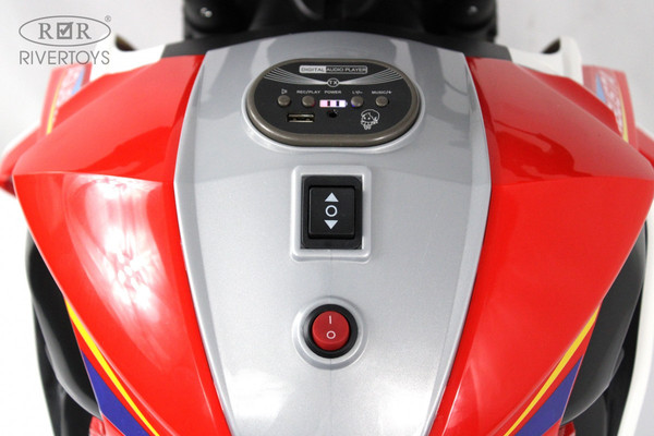 Изображение товара Детский мотоцикл RiverToys C111MC (красный)
