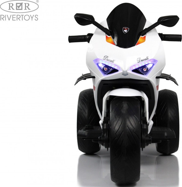 Изображение товара Детский мотоцикл RiverToys М777БХ (белый)