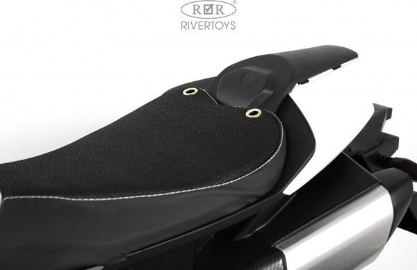 Изображение товара Детский мотоцикл RiverToys М777БХ (белый)