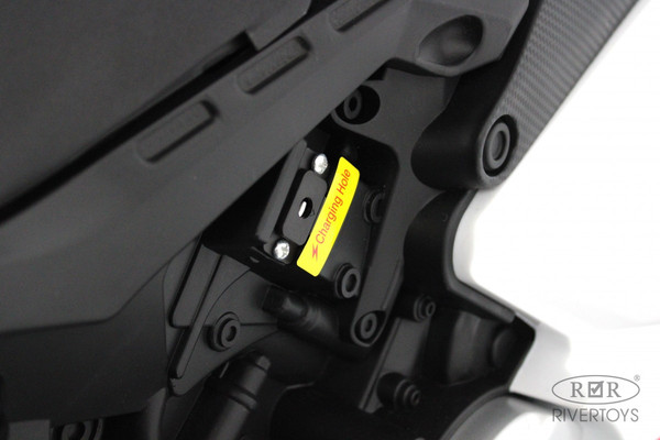 Изображение товара Детский мотоцикл RiverToys М777БХ (белый)