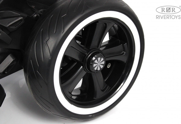 Изображение товара Детский мотоцикл RiverToys М777БХ (белый)
