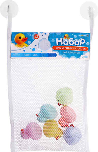 Изображение товара Набор игрушек для ванной Крошка Я Нежные уточки / 10439877 (6шт)