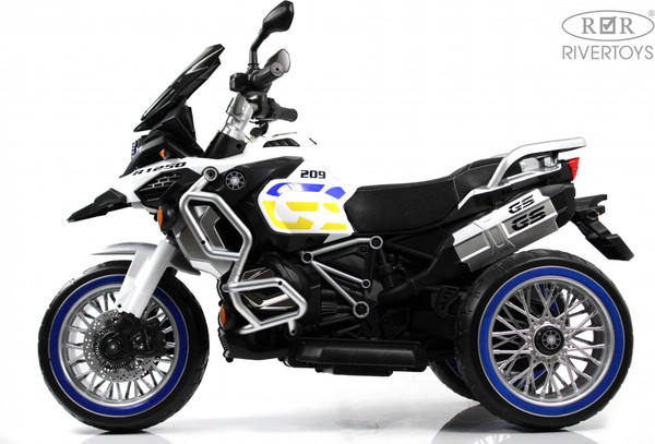 Изображение товара Детский мотоцикл RiverToys М111БХ (белый)