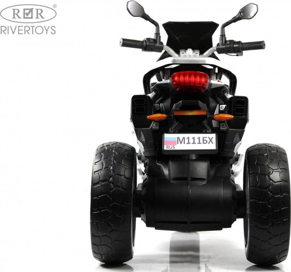 Изображение товара Детский мотоцикл RiverToys М111БХ (белый)