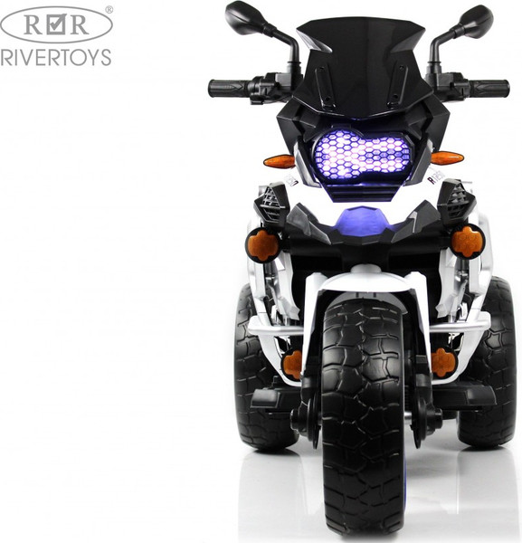 Изображение товара Детский мотоцикл RiverToys М111БХ (белый)