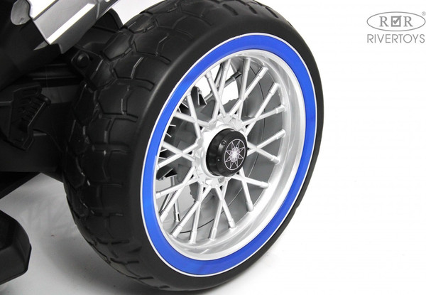 Изображение товара Детский мотоцикл RiverToys М111БХ (белый)