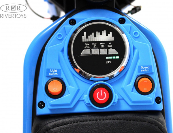 Изображение товара Детский мотоцикл RiverToys A005AA (синий)