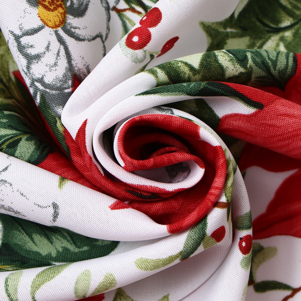 Изображение товара Комплект штор Доляна Рождественские цветы / 10643126