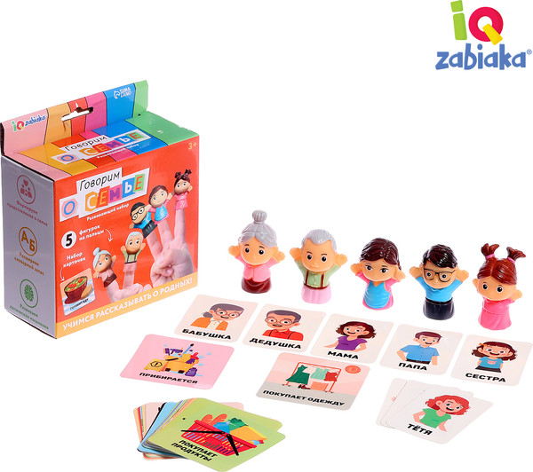 Изображение товара Развивающий игровой набор Zabiaka IQ Говорим о семье / 10361416