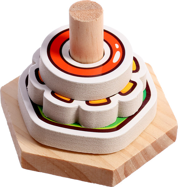 Изображение товара Развивающий игровой набор Zabiaka IQ Собери колечки / 10349494