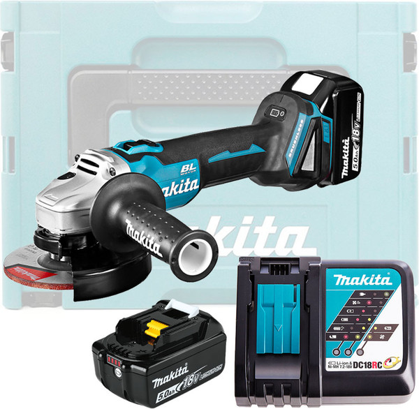 Изображение товара Профессиональная угловая шлифмашина Makita DGA504RTJ