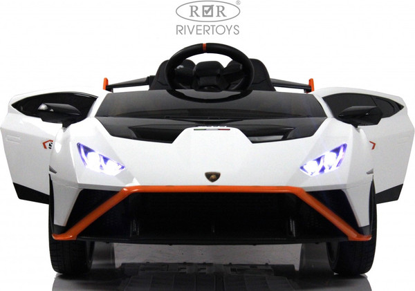 Изображение товара Детский автомобиль RiverToys Lamborghini Huracan STO / E888EE (белый)