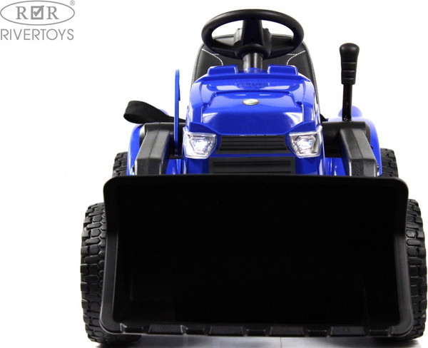 Изображение товара Детский автомобиль RiverToys Трактор-погрузчик / T333TT (синий)