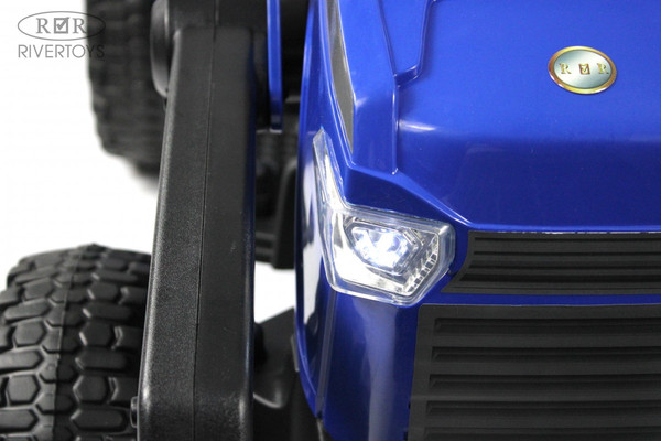 Изображение товара Детский автомобиль RiverToys Трактор-погрузчик / T333TT (синий)