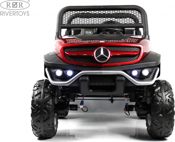 Изображение товара Детский автомобиль RiverToys Mercedes-Benz Unimog Concept P555BP (вишневый глянец)