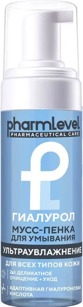 Изображение товара Пенка для умывания Pharmlevel Гиалурол мусс-пенка (150мл)