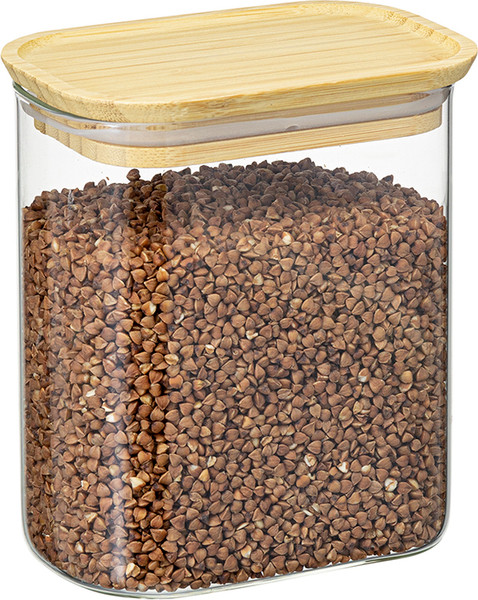 Изображение товара Емкость для хранения Smart Solutions Glass Bamboo / SS0000167