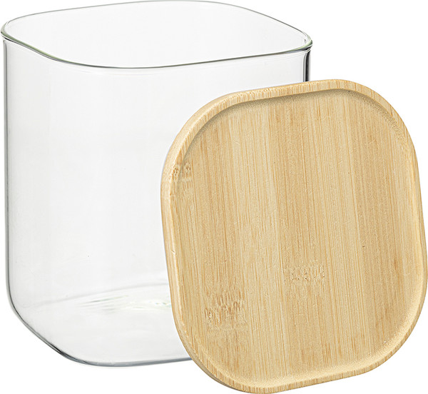 Изображение товара Емкость для хранения Smart Solutions Glass Bamboo / SS0000165
