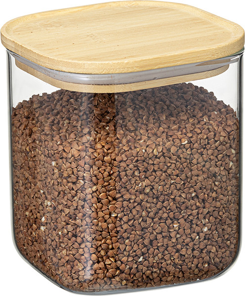 Изображение товара Емкость для хранения Smart Solutions Glass Bamboo / SS0000165