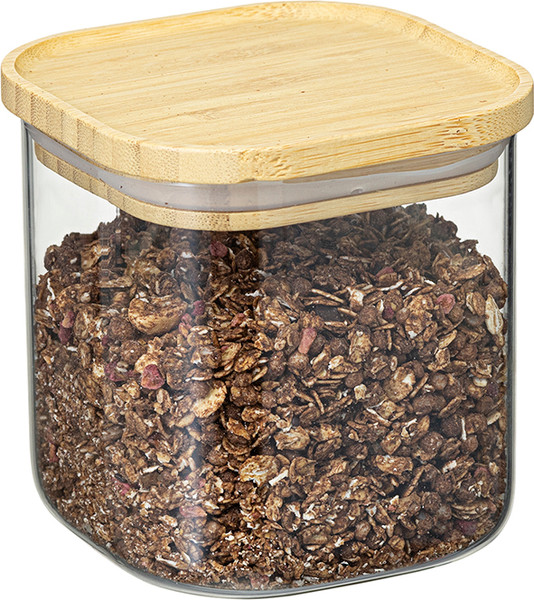 Изображение товара Емкость для хранения Smart Solutions Glass Bamboo / SS0000159