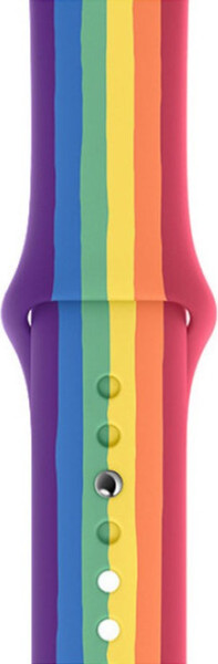 Изображение товара Ремешок для умных часов Bingo Silicone для Apple Watch 38/40/41мм (L, радуга)