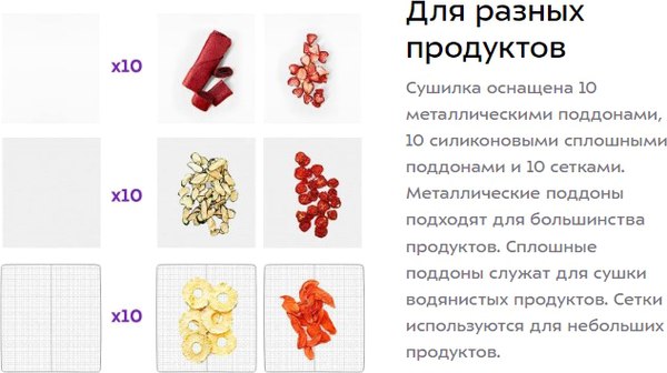Изображение товара Сушильный шкаф для овощей и фруктов Kitfort КТ-4924