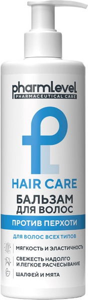 Изображение товара Бальзам для волос Pharmlevel Hair Care против перхоти (400мл)