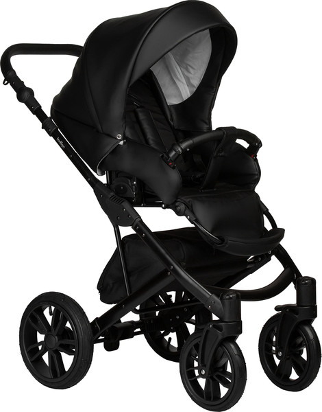 Изображение товара Детская универсальная коляска INDIGO Mio Eco 2 в 1 (01, черная кожа)
