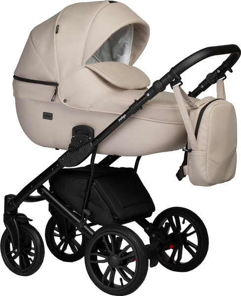 Изображение товара Детская универсальная коляска INDIGO Mio Eco 2 в 1 (02, светло-бежевая кожа)