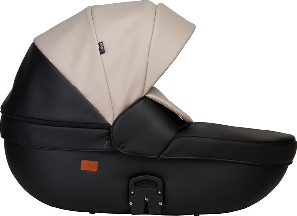 Изображение товара Детская универсальная коляска INDIGO Mio Eco 2 в 1 (04, черная кожа/светло-бежевая кожа)