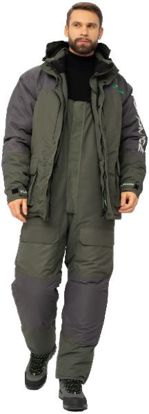Изображение товара Костюм для охоты и рыбалки Huntsman Yukon Ice-45°C (р.56-58/182-188, зеленый/графит)