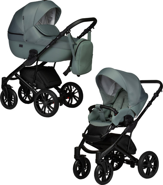 Изображение товара Детская универсальная коляска INDIGO Mio S 2 в 1 (07, шалфей кожа/шалфей)