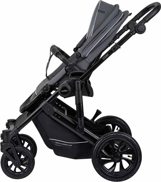Изображение товара Детская универсальная коляска INDIGO Coin 2 в 1 (темно-серый)