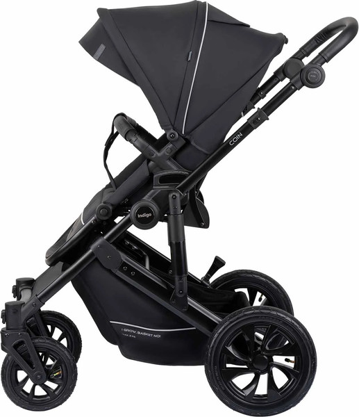 Изображение товара Детская универсальная коляска INDIGO Coin 2 в 1 (черный)