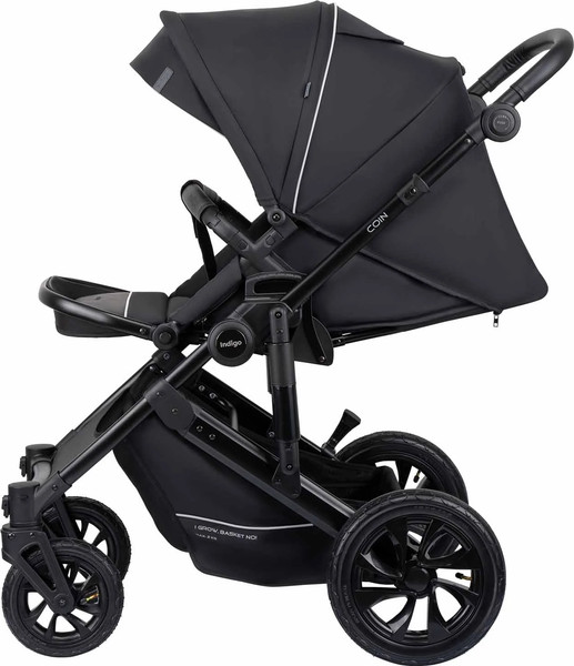 Изображение товара Детская универсальная коляска INDIGO Coin 2 в 1 (черный)