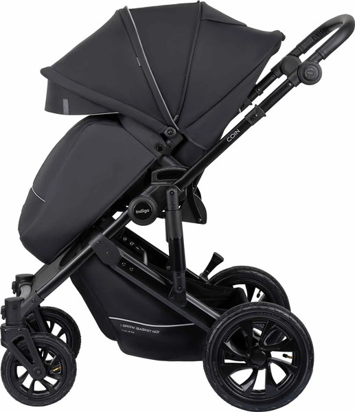 Изображение товара Детская универсальная коляска INDIGO Coin 2 в 1 (черный)