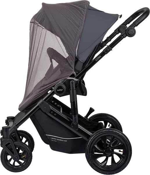 Изображение товара Детская универсальная коляска INDIGO Coin 3 в 1 (темно-серый)
