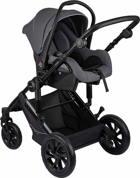 Изображение товара Детская универсальная коляска INDIGO Coin 3 в 1 (темно-серый)