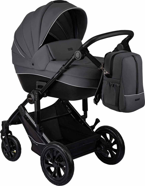 Изображение товара Детская универсальная коляска INDIGO Coin 3 в 1 (темно-серый)