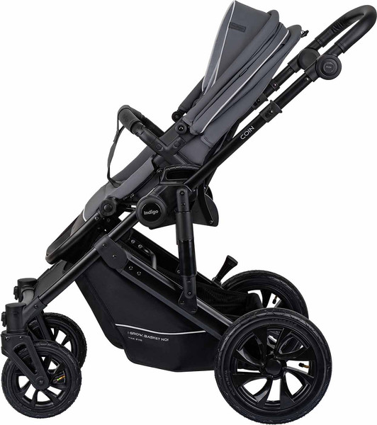 Изображение товара Детская универсальная коляска INDIGO Coin 3 в 1 (темно-серый)