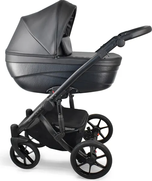 Изображение товара Детская универсальная коляска Bexa Ideal Eco 2 в 1 (IE 01, черный/черная кожа)