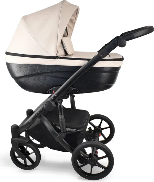 Изображение товара Детская универсальная коляска Bexa Ideal Eco 2 в 1  (IE 02, черный/светло-бежевая кожа)