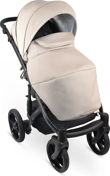 Изображение товара Детская универсальная коляска Bexa Ideal Eco 2 в 1  (IE 02, черный/светло-бежевая кожа)