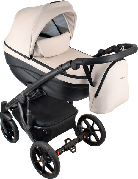 Изображение товара Детская универсальная коляска Bexa Ideal Eco 2 в 1  (IE 02, черный/светло-бежевая кожа)