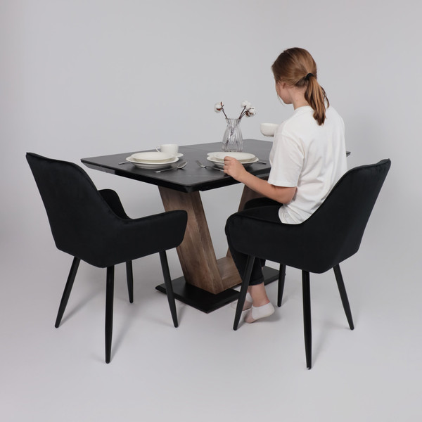 Изображение товара Стул AksHome Pablo (черный велюр HLR-66/черный)