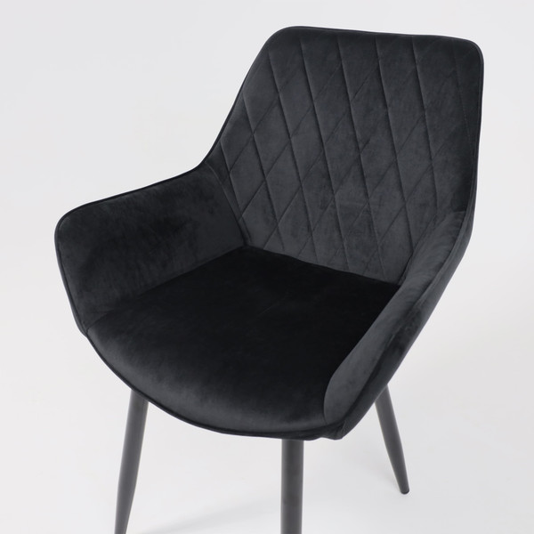 Изображение товара Стул AksHome Pablo (черный велюр HLR-66/черный)