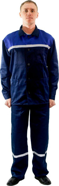 Изображение товара Комплект рабочей одежды Барсегян Л.Р. Рабочий-2 (р.48-50, 170-176, темно-синий/василек)