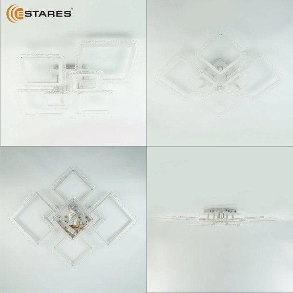 Изображение товара Люстра Estares Oval Ice RGB 180W 7S-APP-960x750x110-WHITE/CLEAR-220-IP20